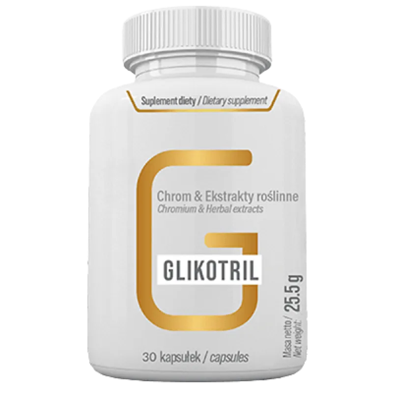 Glikotril kapsulki na poziom cukru i insulinoopornosc - opakowanie Stenka Clinic