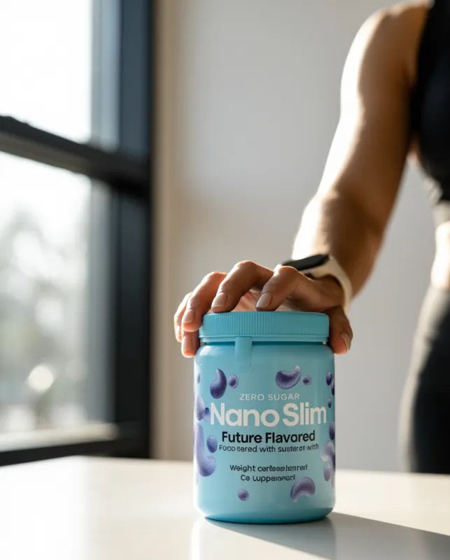 Nano Slim suplement diety w dłoni sportowca - Stenka Clinic